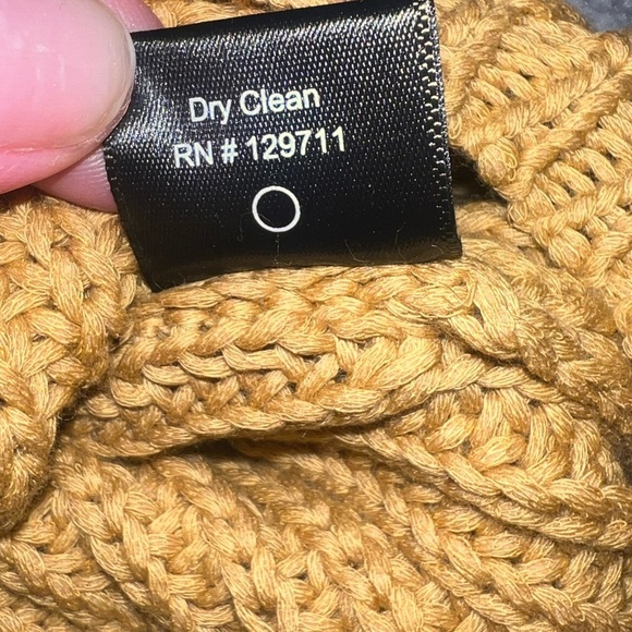 {Jenni Kayne Cotton Cabin Knit Pullover Sweater Mustard Golden Yellow X-Small XS - Picture 7 of 9